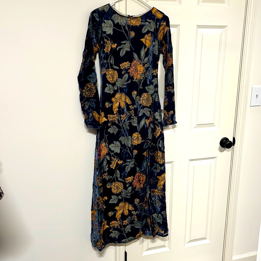 Long sleeve ankle length lulus floral dress
